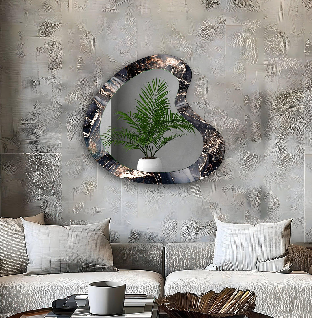 Mirrored wall art with stylish and artistic elements for a bold decor statement
