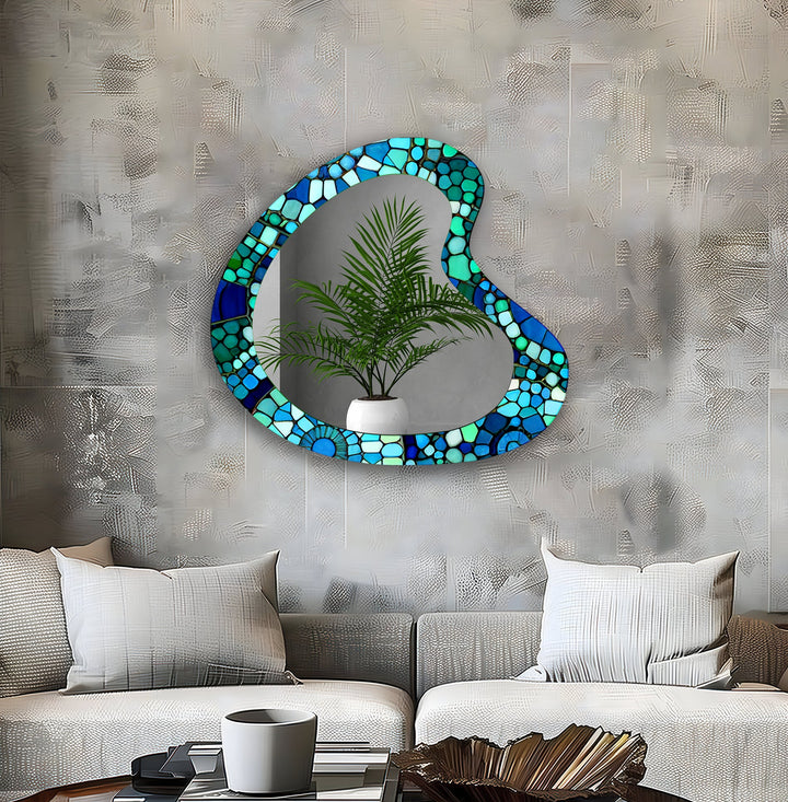 Mirrored wall art offering a creative and reflective statement for contemporary interiors
