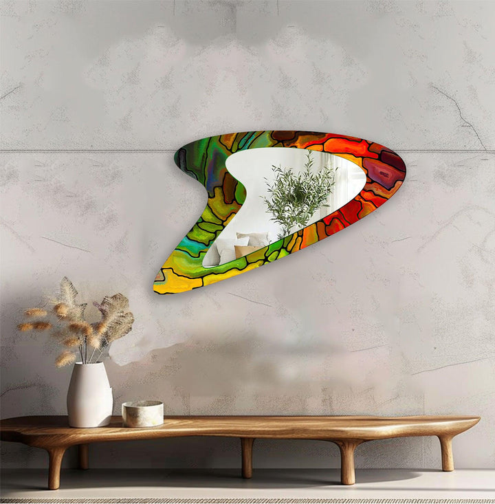 Wall mirrors designed with decorative accents to serve as both art and practicality
