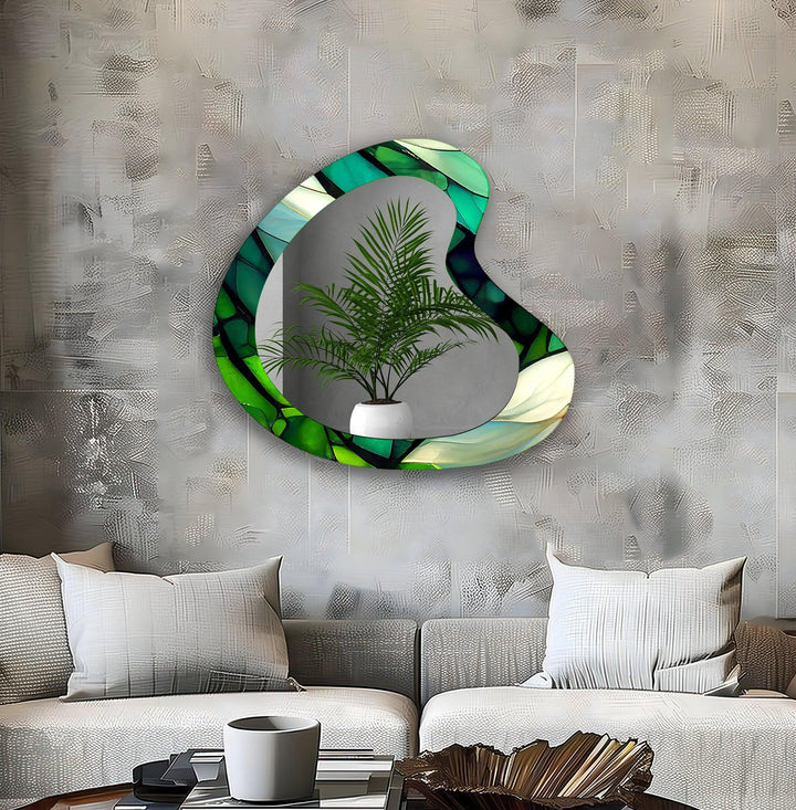 Wall mirrors with sleek frames and reflective surfaces for a modern and minimalistic look
