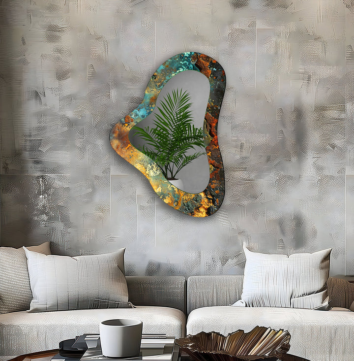 Decorative wall mirror perfect for adding a touch of modern elegance to your home

