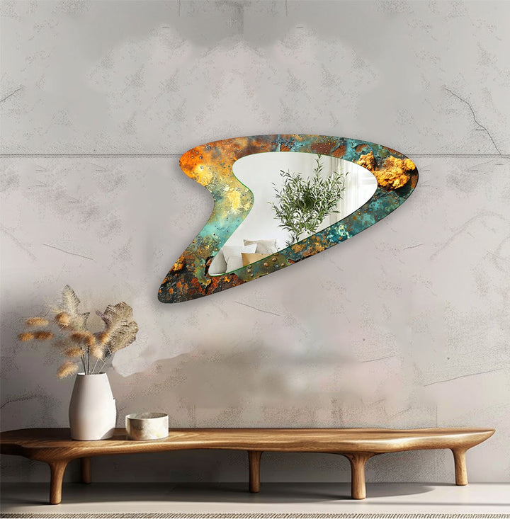 Mirrored wall art with stylish and artistic elements for a bold decor statement
