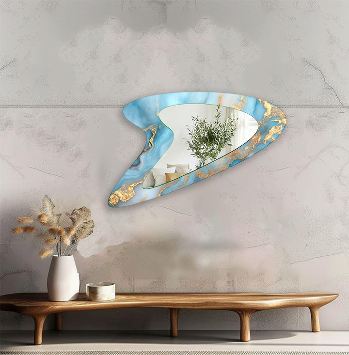 Decorative wall mirror with an ornate frame to add a touch of luxury to your decor
