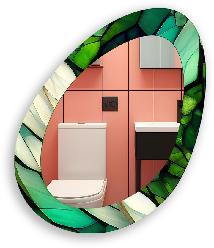 Decorative wall mirror with intricate detailing, perfect for enhancing any interior space
