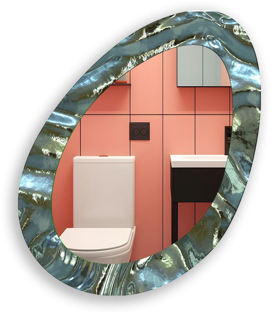 Decorative wall mirror with a contemporary design, perfect for adding elegance to any space
