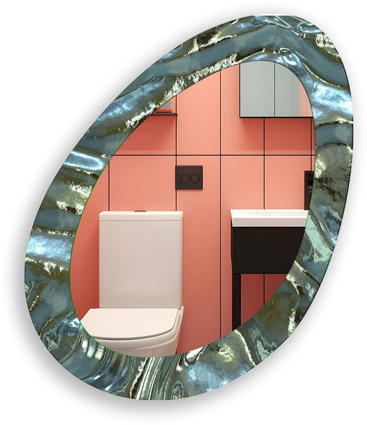 Decorative wall mirror with a contemporary design, perfect for adding elegance to any space
