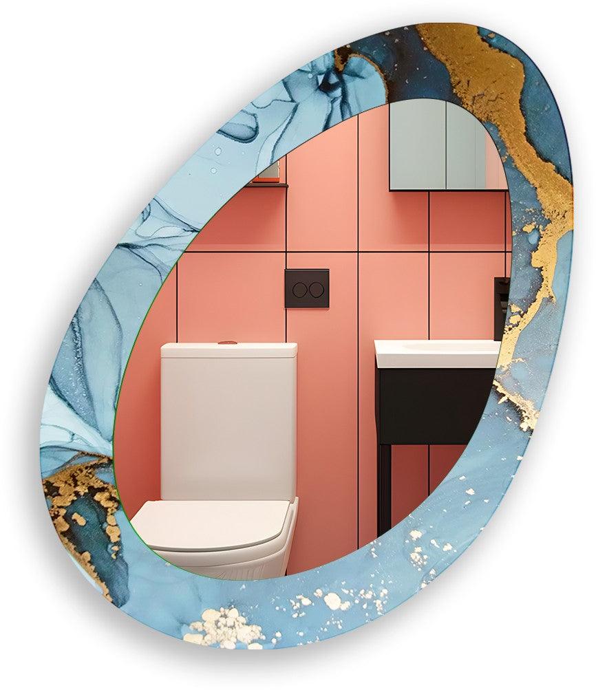 Wall mirrors designed with decorative accents to serve as both art and practicality
