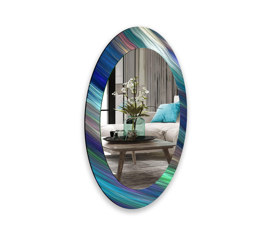 Mirror wall art featuring unique designs that blend functionality with artistic elegance

