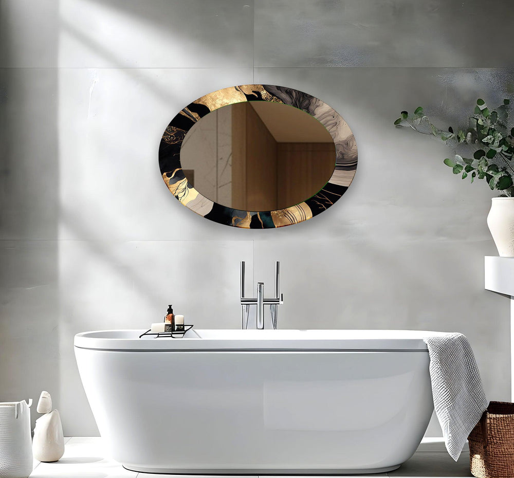 Mirror wall art featuring unique designs that blend functionality with artistic elegance
