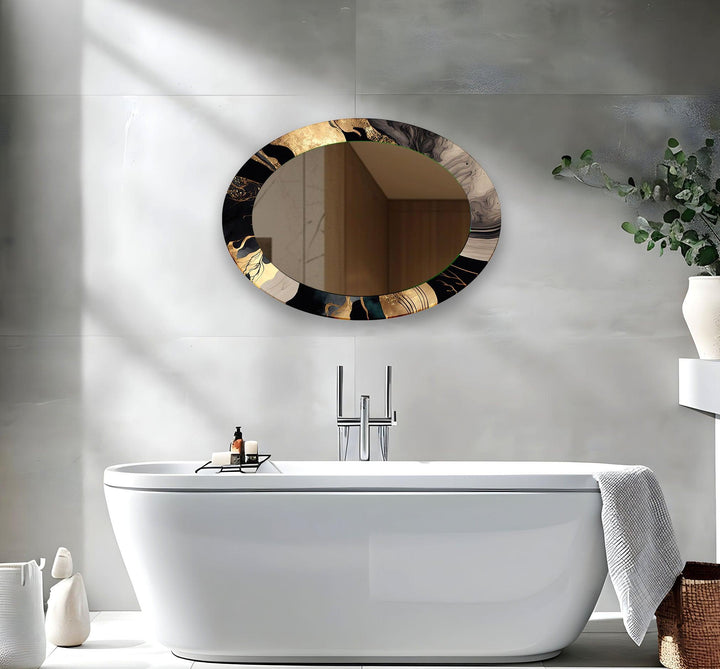 Mirror wall art featuring unique designs that blend functionality with artistic elegance
