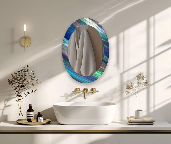 Mirrored wall art showcasing creative patterns and reflective designs for a contemporary touch
