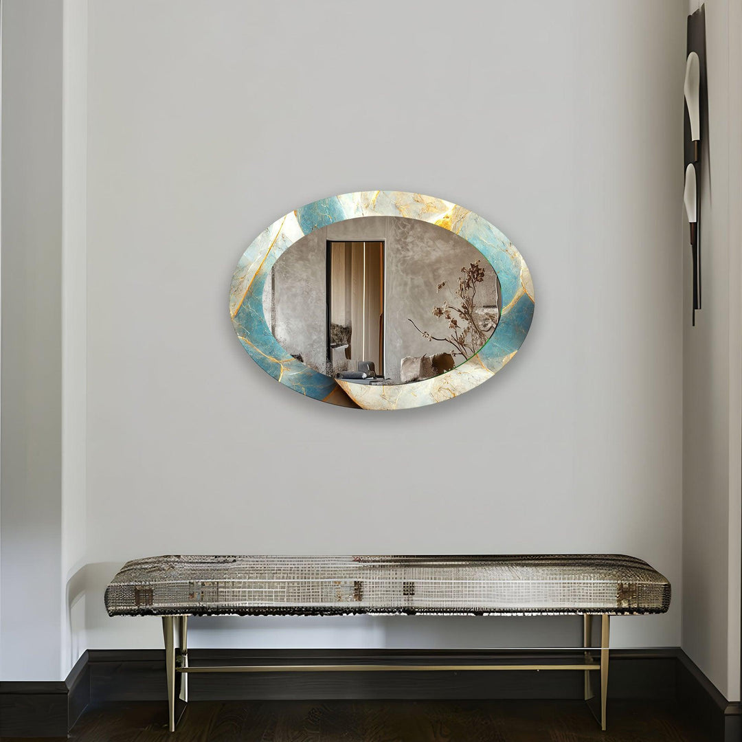 Decorative wall mirror with a minimalist frame to complement both modern and classic interiors
