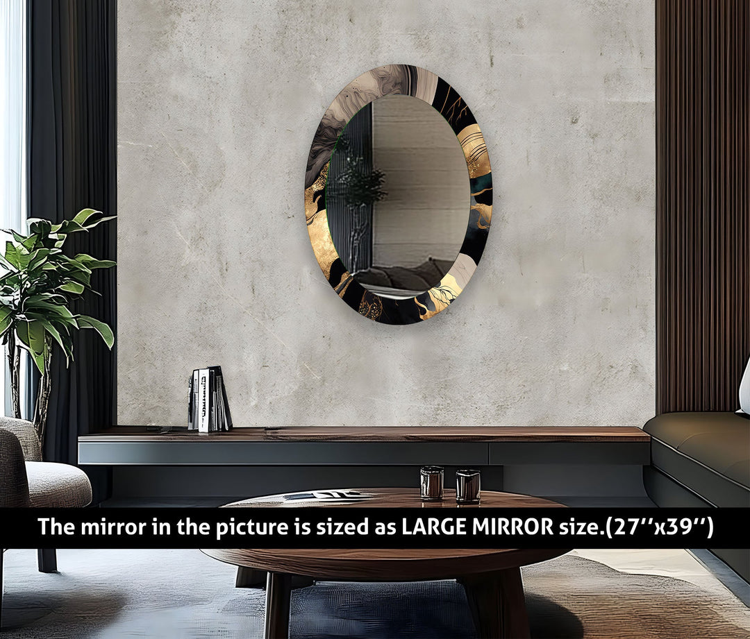Decorative wall mirror with a minimalist frame to complement both modern and classic interiors
