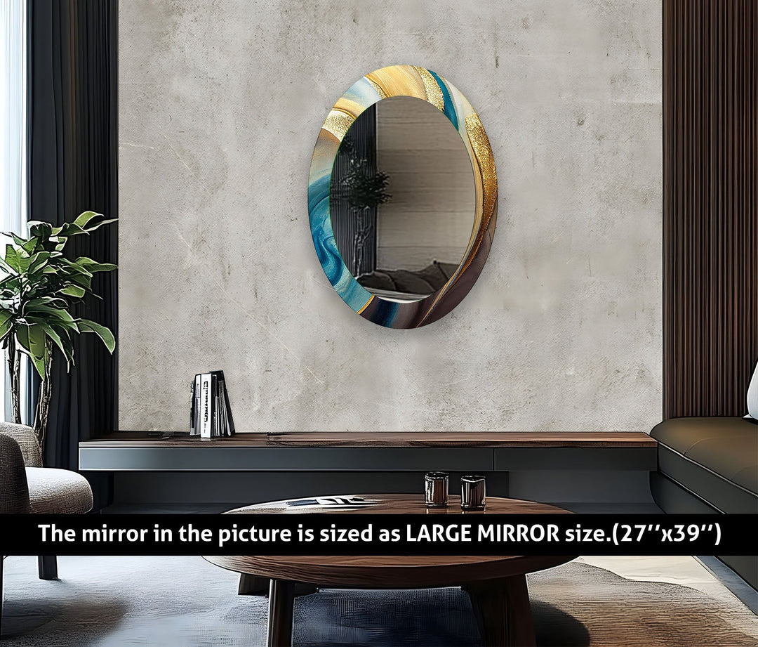 Decorative wall mirror with a minimalist frame to complement both modern and classic interiors
