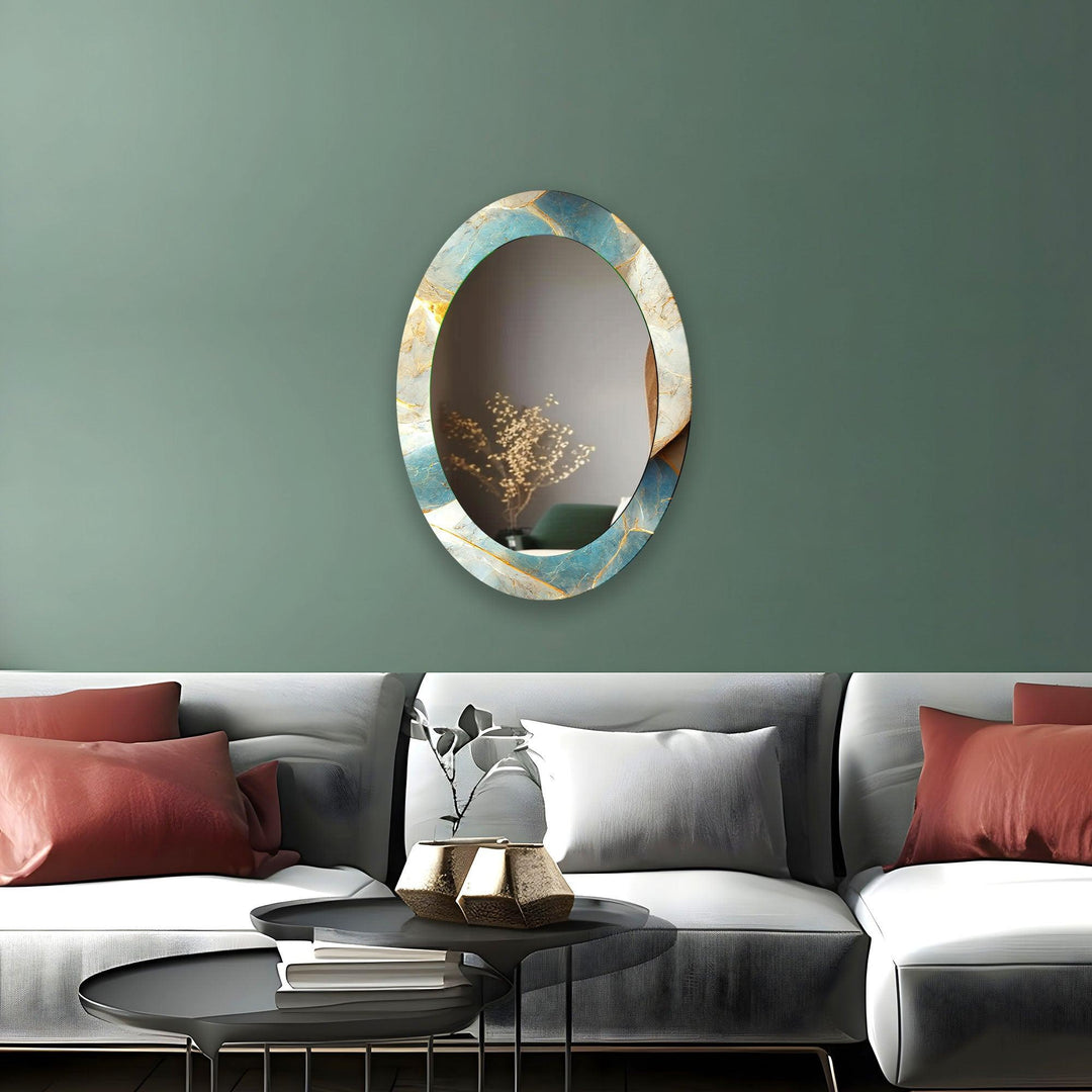 Mirrored wall art showcasing creative patterns and reflective designs for a contemporary touch
