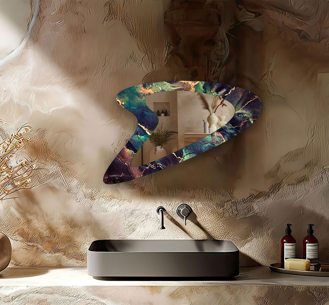 Mirror wall decor with bold designs that serve as a stunning focal point in any room
