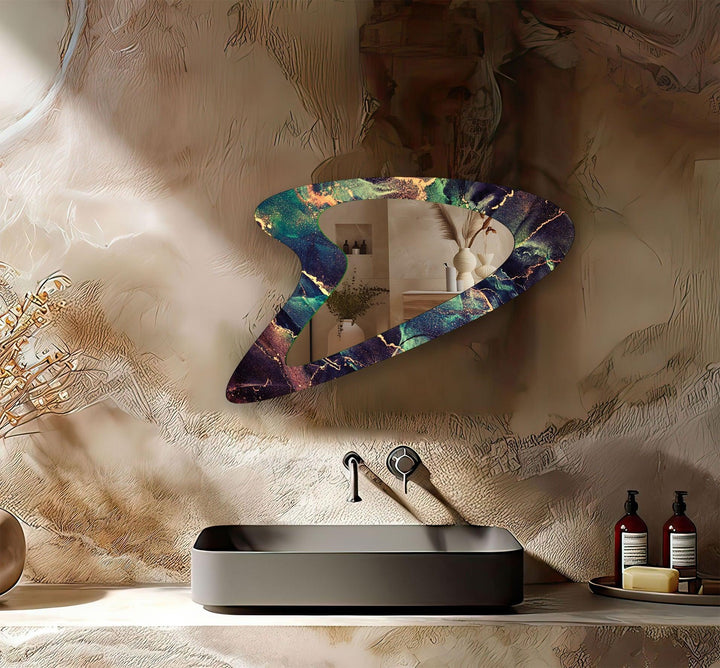 Mirror wall decor with bold designs that serve as a stunning focal point in any room
