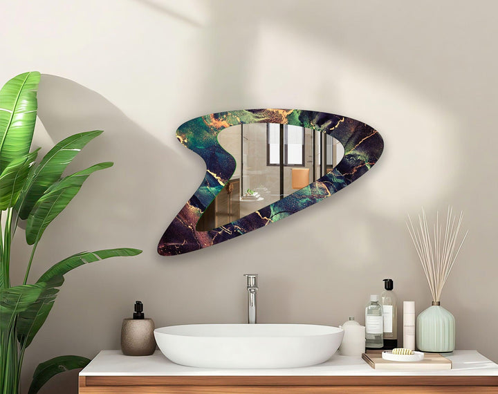 Mirrored wall art showcasing creative shapes and patterns to elevate your wall decor
