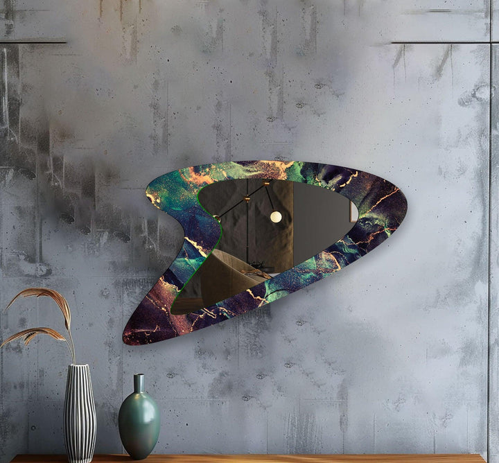 Wall mirrors with sleek frames and reflective surfaces for a modern and minimalistic look
