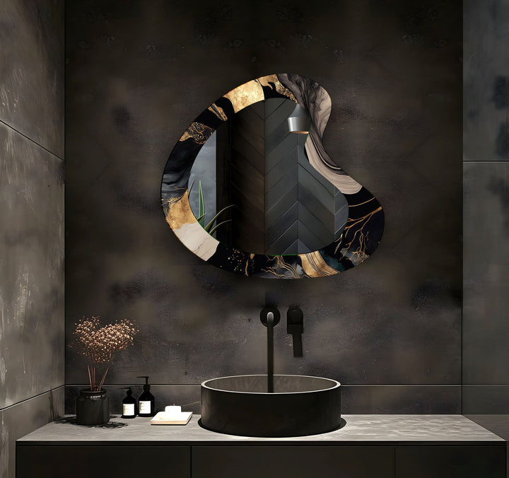 Wall mirrors with artistic frames that serve as both functional and decorative pieces
