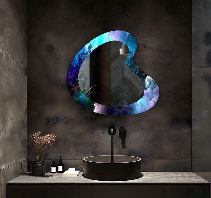 Stylish wall mirrors with ornate frames to create a luxurious and eye-catching feature
