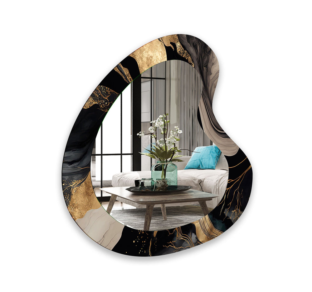 Decorative wall mirror with a minimalist frame to complement both modern and classic interiors
