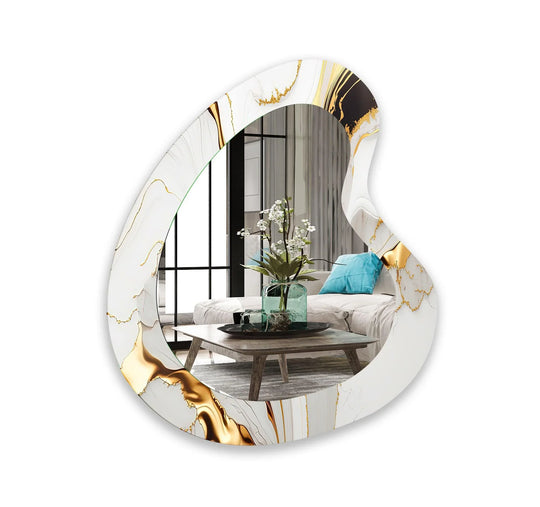Wall mirrors designed with decorative accents to serve as both art and practicality
