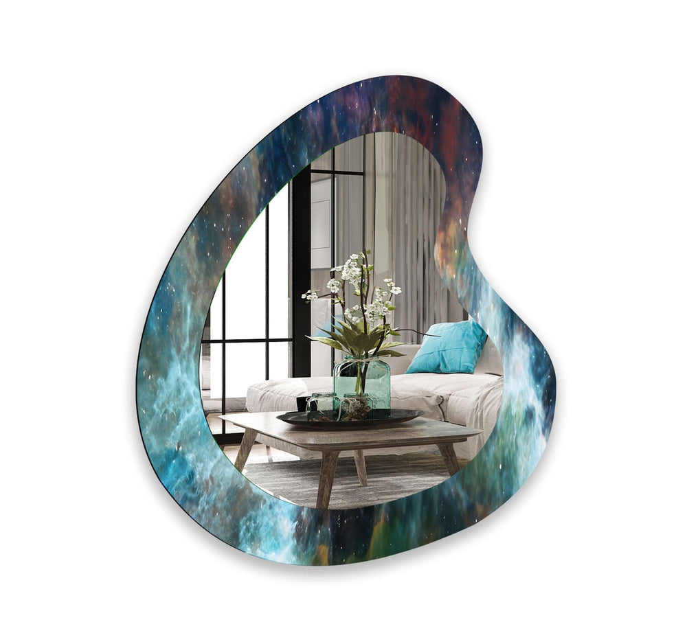 Mirrored wall art showcasing intricate craftsmanship for a unique and stylish addition
