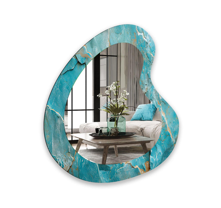Mirror wall art with creative patterns and reflective accents to brighten your walls
