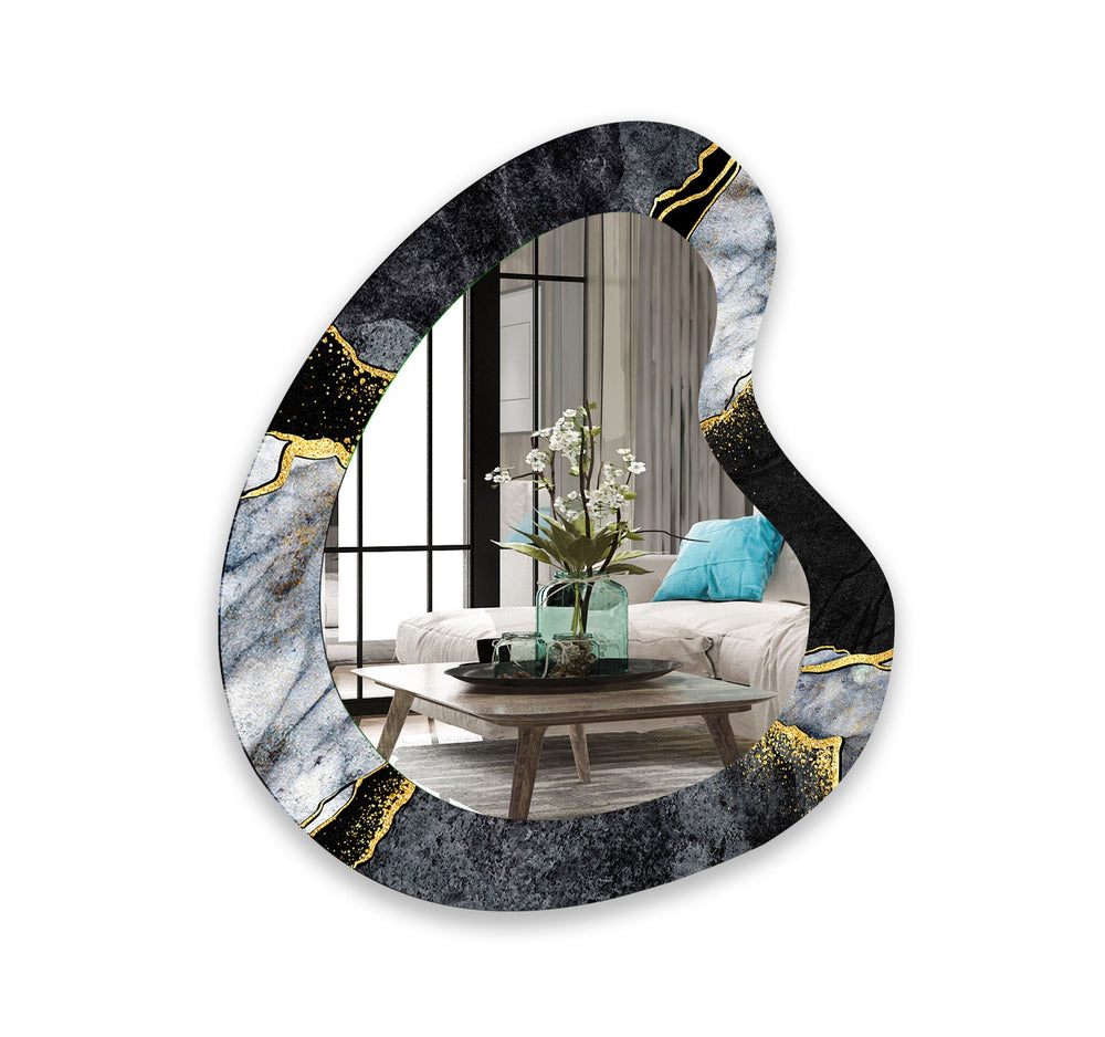 Mirror wall decor blending functionality and artistic design for versatile home styling
