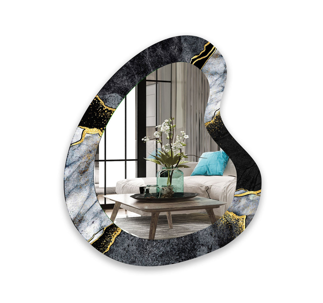 Mirror wall decor blending functionality and artistic design for versatile home styling
