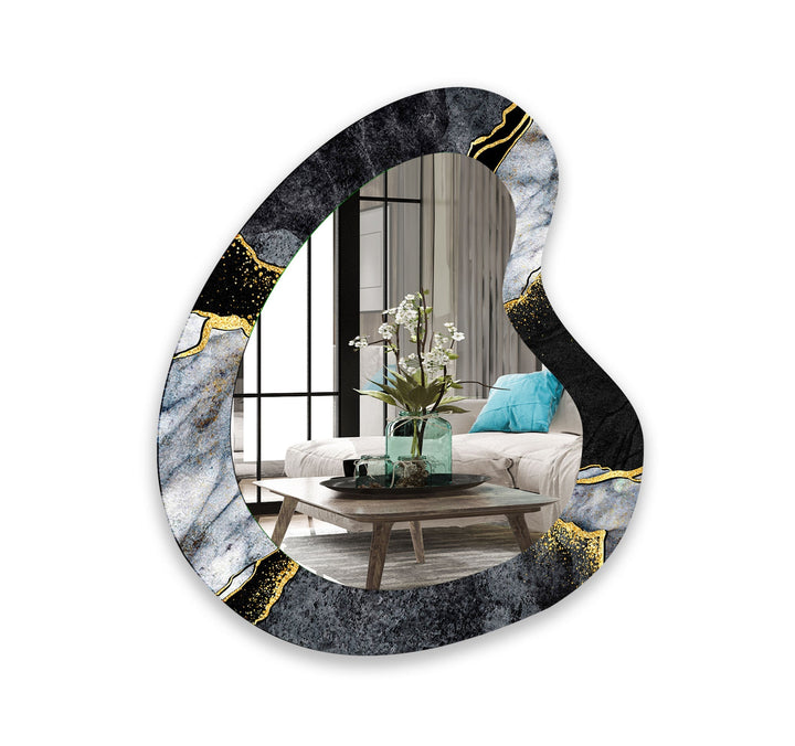 Mirror wall decor blending functionality and artistic design for versatile home styling
