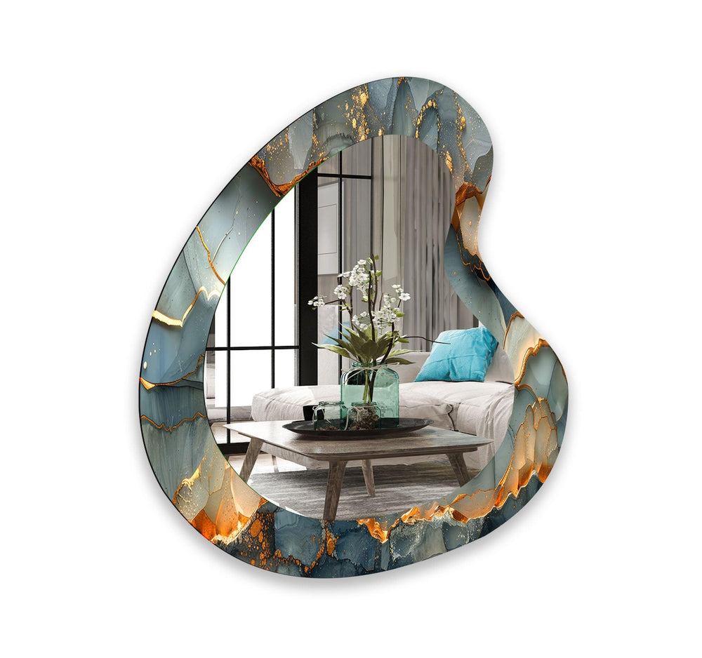 Mirror wall art featuring unique designs that blend functionality with artistic elegance
