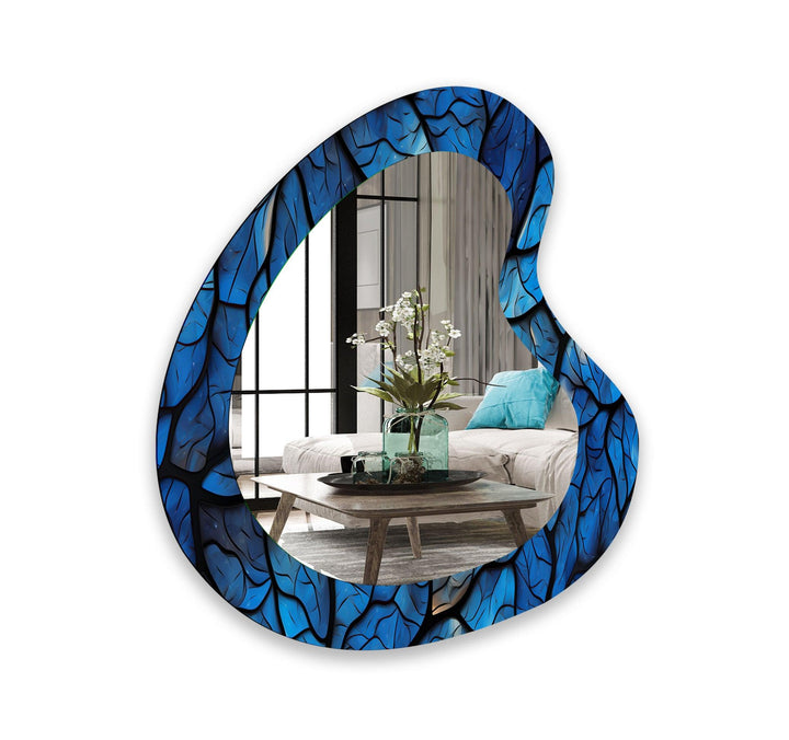 Mirrored wall art crafted with bold patterns for a modern and sophisticated touch
