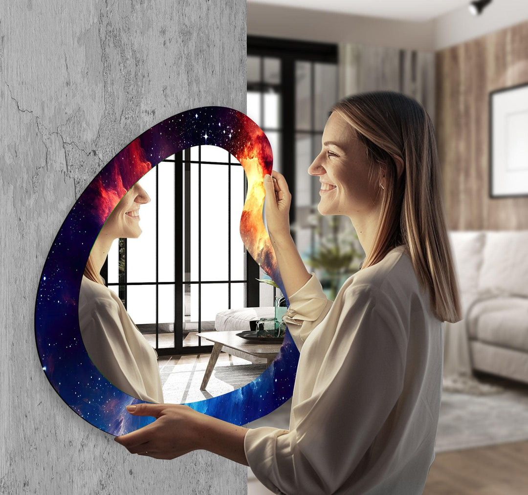 Wall mirrors with sleek frames and reflective surfaces for a modern and minimalistic look
