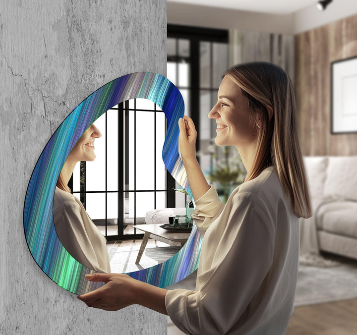 Mirrored wall art offering a creative and reflective statement for contemporary interiors

