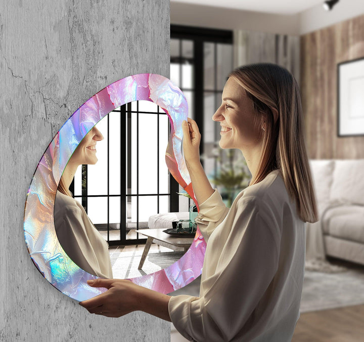 Mirror wall art blending contemporary elegance with artistic flair to enhance your walls
