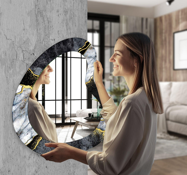 Decorative wall mirror with an ornate frame to add a touch of luxury to your decor
