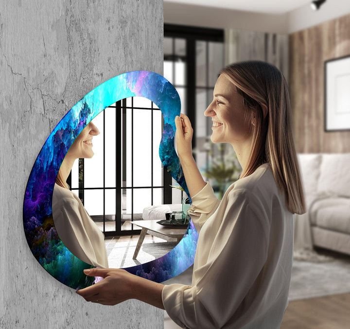 Decorative wall mirror showcasing minimalist elegance for a timeless addition to any room
