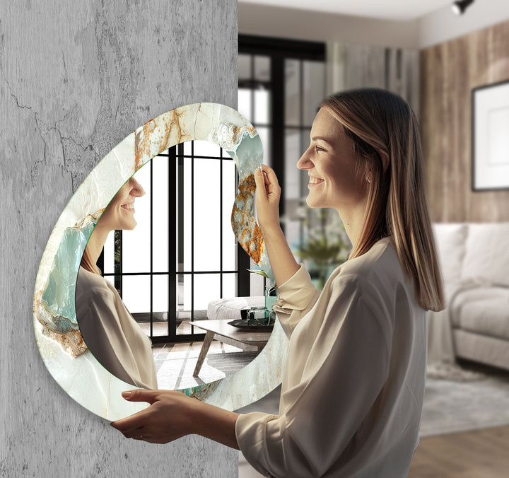 Mirror wall art featuring unique designs that blend functionality with artistic elegance
