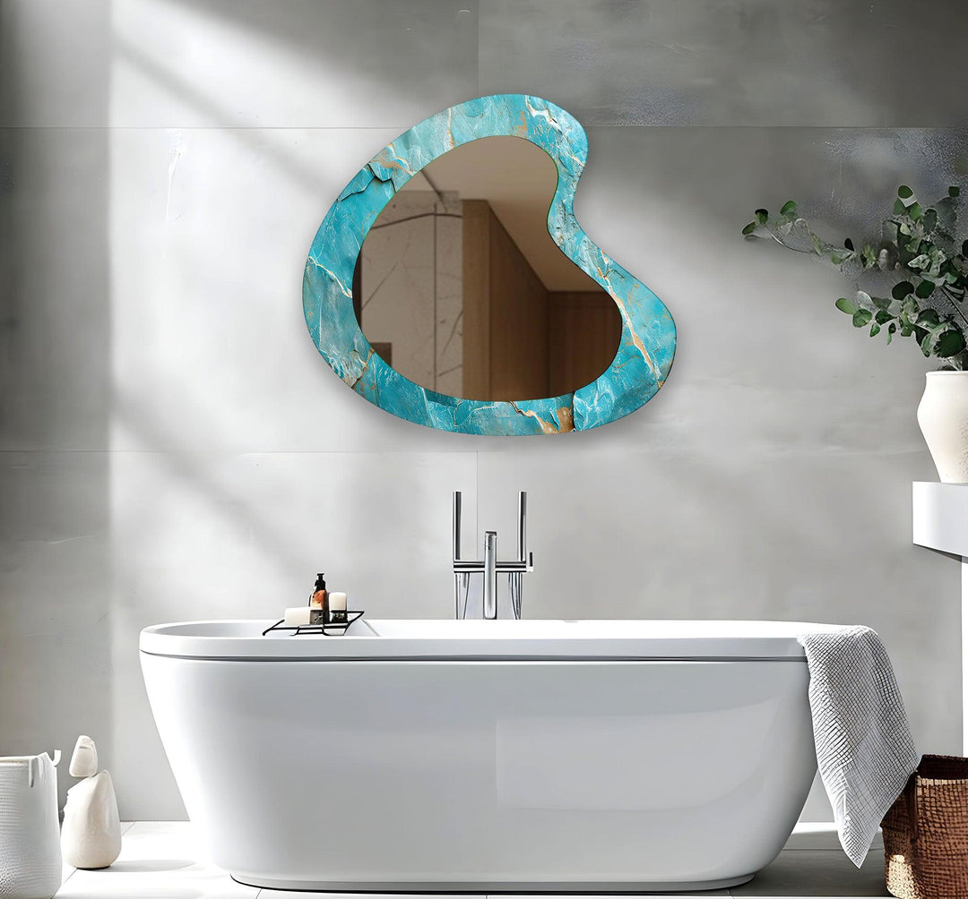 Mirror wall decor blending functionality and artistic design for versatile home styling
