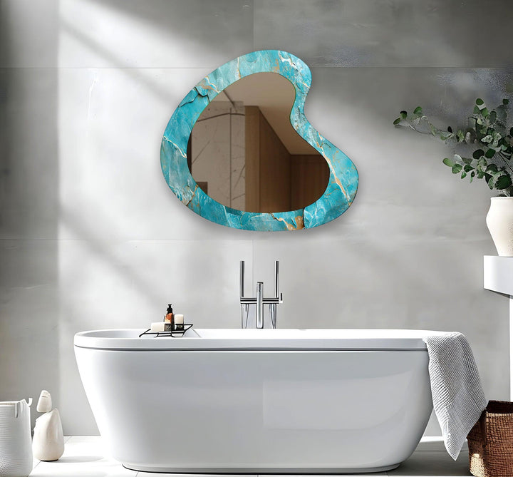 Mirror wall decor blending functionality and artistic design for versatile home styling
