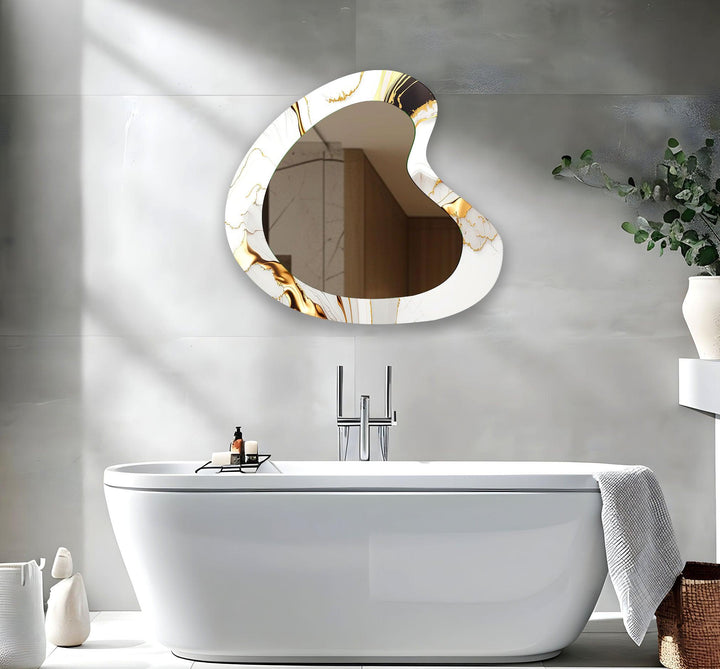 Mirrored wall art with stylish and artistic elements for a bold decor statement

