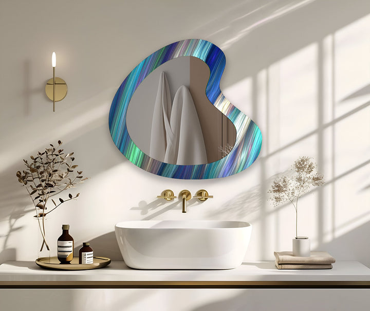 Wall mirrors designed with decorative accents to serve as both art and practicality
