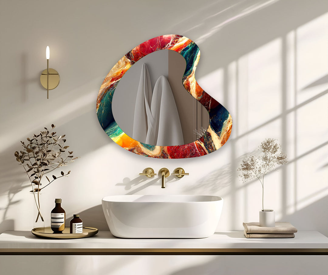 Mirror wall art blending contemporary elegance with artistic flair to enhance your walls
