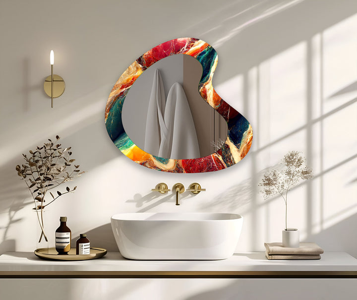 Mirror wall art blending contemporary elegance with artistic flair to enhance your walls
