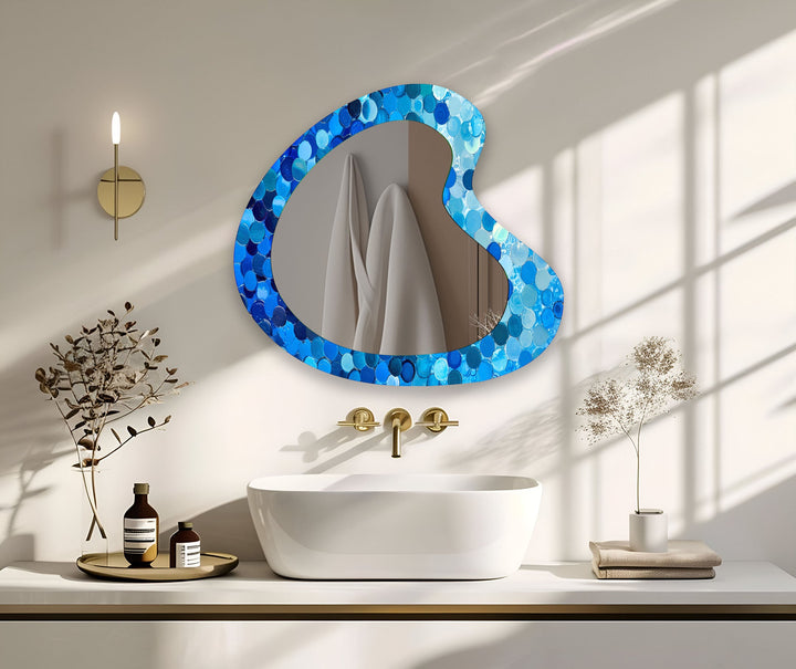 Mirrored wall art with stylish and artistic elements for a bold decor statement
