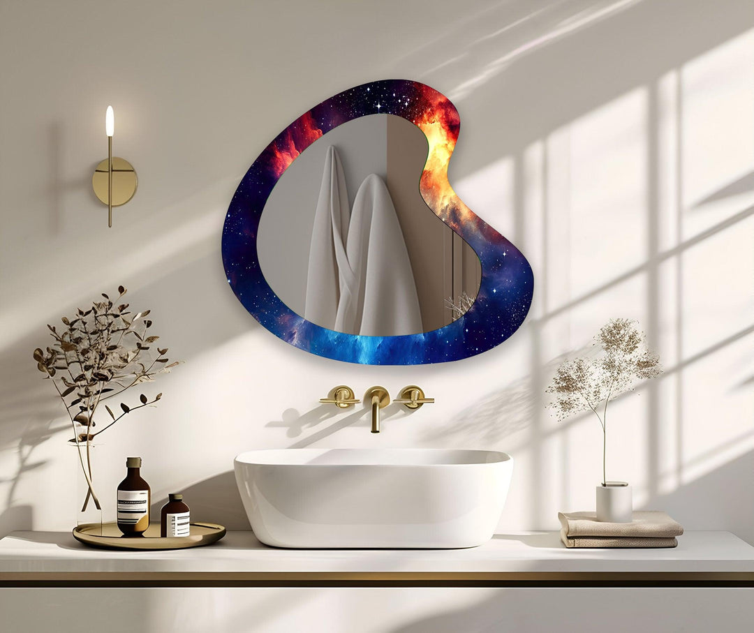 Decorative wall mirror blending timeless charm with contemporary style for versatile decor
