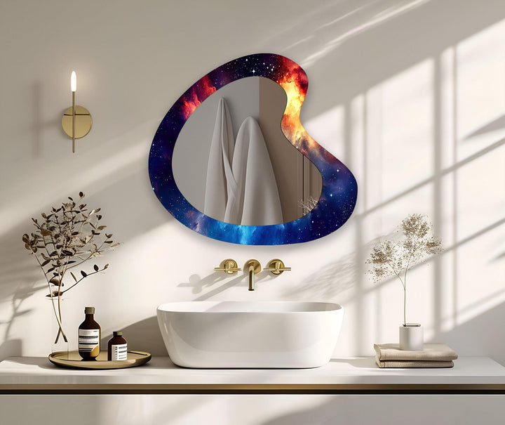 Decorative wall mirror blending timeless charm with contemporary style for versatile decor
