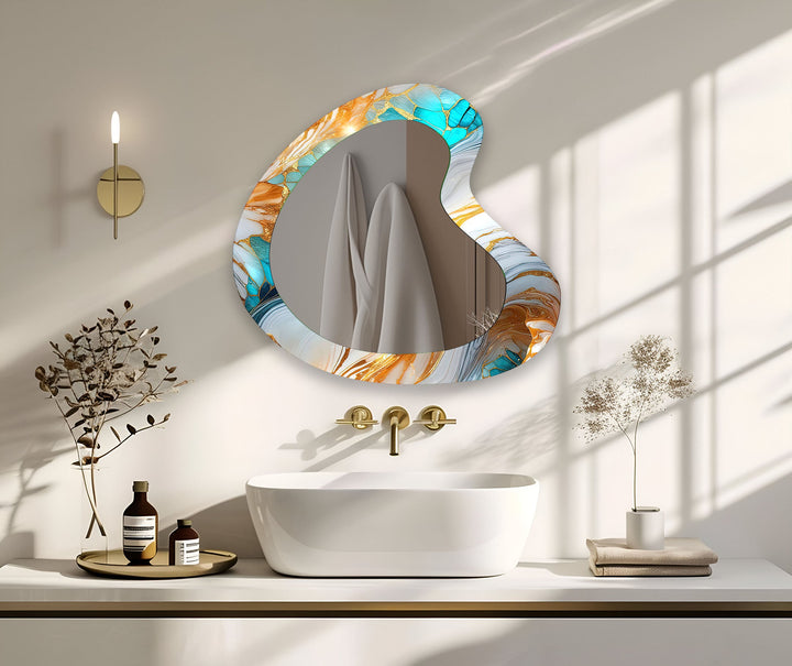 Mirror wall art featuring unique designs that blend functionality with artistic elegance
